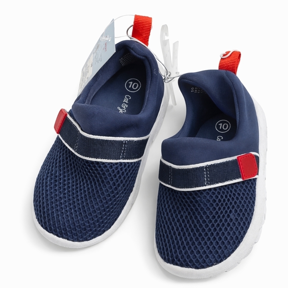 Cat & Jack Toddler Boys Water Shoes Navy Blue Size 10 NWT Beach Pool Shoes